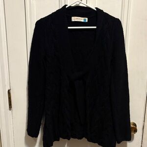 Sparrow Navy Cable Knit Cardigan - Medium
